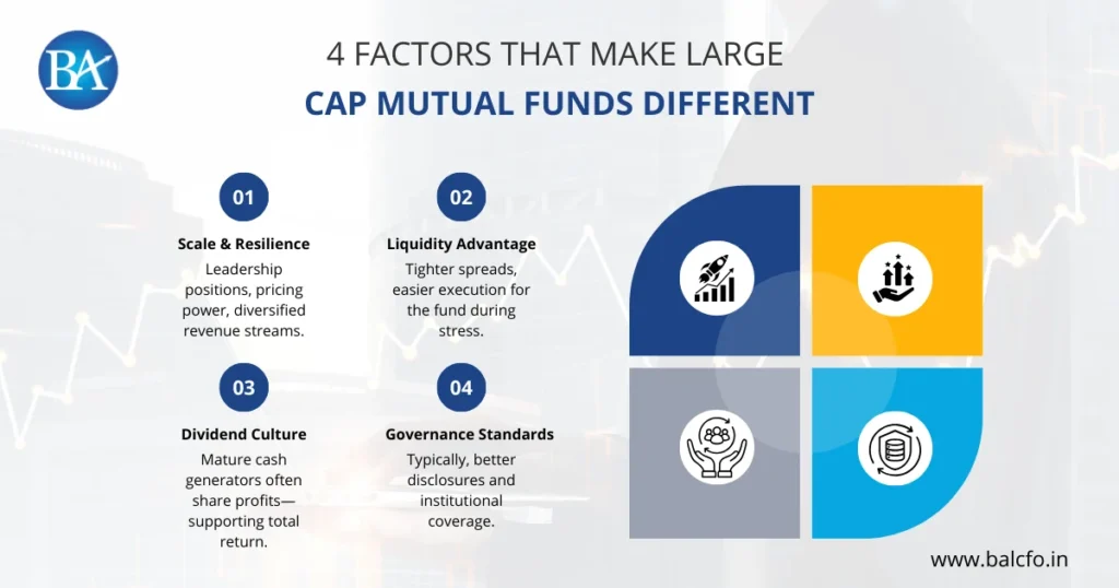 4 Factors of Large cap mutual fund